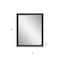 Homeroots 45" Dark Brown Accent Mirror 632791 - alternate 2