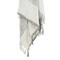 Homeroots 50" X 60" Gray And Ivory Cotton Woven Striped Throw Blanket with Fringe 518833 - alternate 3