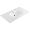 Whitehaus Collection 43 in Countertop Vanity Sink with Integrated Rectangular Bowl, Single Faucet Drilling and Overflow WHCS4322-1H - alternate 1