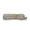 Homeroots Light Green Leather L Shaped Two Piece Sofa and Chaise Sectional 523996 - alternate 2