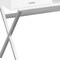 Homeroots 47" White and Silver Computer Desk With Two Drawers 333412 - alternate 4