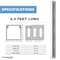 Kable Kontrol PVC Open Slot Wire Duct, 1" W x 1" H x 6.5' L, Gray, 16 PC/PK PFOS1X1-16 - alternate 6