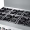Koolmore 60 in. 6 Burner Commercial Natural Gas Range with 24 in. Griddle and Broiler KM-CRGB60-NG - alternate 6