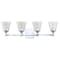 Jonathan Y Marion 28.5" 4-Light Hurricane Metal/Seeded Glass LED Vanity Light, Chrome JYL7435A - alternate 1