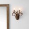 Jonathan Y Cody 13.25" 2-Light Southwestern Bohemian Resin/Iron Faux Antler LED Vanity Light, Brown Wood Finish JYL6308A - alternate 5