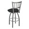 Holland Bar Stool Co 810 Contessa Stainless Steel 36in Swivel Bar Stool with Graph Coal Seat 81036SS018 - alternate 3