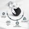 Powertec 2'' Swivel Caster Wheels with 160 lbs Loads, Heavy Duty Plate Casters, Rubber Castor Wheels, 4PK 17210N - alternate 3