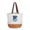 Picnic Time Family Of Brands NCAA Rhode Island Rams Coronado Canvas and Willow Basket Tote - Picnic Bag 203-00-187-934-0 - alternate 1