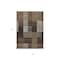 Homeroots 5' X 8' Chocolate Ivory And Gold Striped Washable Indoor Outdoor Area Rug 613158 - alternate 3