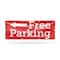 Signmission Free parking Left, 36 Inch x 96 Inch, Vinyl Banner B-96-30644 - alternate 1