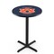 Holland Bar Stool Co 42" Blk Wrinkle Auburn Pub Table, 36" dia. Top L211B4236Auburn - alternate 1