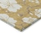 Homeroots 3' X 5' Gold Ivory And Brown Floral Washable Indoor Outdoor Area Rug 599880 - alternate 2