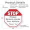 Signmission Stop Please Remain Inside Your Vehi, 10 Inch X 10 Inch, Aluminum Metal Signs OC-A-10-197 - alternate 2