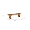 Homeroots 68" Brown Solid Wood Live Edge Dining Bench 565287 - alternate 3