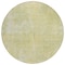 Homeroots 8' Round Gold Round Abstract Washable Non Skid Indoor Outdoor Area Rug 564256 - alternate 3