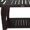 Homeroots 23" X 30" Dark Brown Solid Wood Shower Bench 383316 - alternate 2