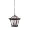 Homeroots Antique Bronze Birdhouse Shape Outdoor Hanging Light 397978 - alternate 1