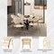 Leisuremod Bella Collection Modern Dining Chair in Off White, 2PK BC21OW2 - alternate 6