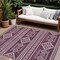 Homeroots 10' X 14' Eggplant And Ivory Southwestern Washable Indoor Outdoor Area Rug 593671 - alternate 1