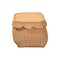 Bali & Pari Ayleen Natural Rattan Basket with Scalloped Lid - Handwoven Wicker Storage Box, Home Decor, Small 267-14595-ZORO - alternate 4