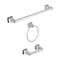 Oakbrook Collection Chrome Silver Zinc Towel Bar Set BH-OB3000CH - alternate 3