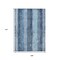 Homeroots 9' X 12' Blue And Gray Striped Washable Indoor Outdoor Area Rug 617840 - alternate 4