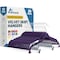 Lifemaster Velvet Skirt Hangers, Adjustable Clips, 360 Deg Swivel Hook, Non-Slip, Holds 10 lbs, Purple, 50PK LMVSH50PU - alternate 1