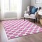 Homeroots 3' X 5' Blush And Ivory Polka Dot Washable Indoor Outdoor Area Rug 614875 - alternate 5
