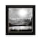 Homeroots Big Moon Lake Black Framed Print Wall Art 529596 - alternate 1