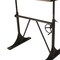 Homeroots Adjustable Height Brown and Black Solid Wood and Iron Writing Desk 516431 - alternate 4