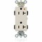 Leviton Straight Blade Receptacle, 5-20R, 20 A, 125V AC, Flush Mount, Isolated Ground M1636-IGT - alternate 1