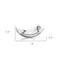 Homeroots 5" Silver Buffed Aluminum Decorative Bowl 354615 - alternate 2