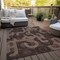 Homeroots 5' X 8' Chocolate And Beige Geometric Washable Indoor Outdoor Area Rug 614036 - alternate 5