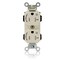 Leviton Plugs&Rcptcls, 20A, 125VAC, Almnd, Nylon MT563-2ST - alternate 1