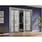 Sartodoors Sliding Closet Double Bi-fold Doors, Felicia 3312 Ginger Ash with Frosted Glass, Sturdy Tracks Mol FELICIA3312DBF-GA-96 x 96 (4* 24x96) - alternate 5