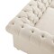 Homeroots 92" Beige Linen Chesterfield Wood Sofa 543987 - alternate 3