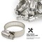 Everflow Stainless Steel Worm Drive Hose Clamps 1/2'' - 1-1/4'' Adjustable SAE 12, 10PK 6712SSHCA - alternate 4