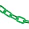 Mr. Chain 2" x 25' Green Heavy Duty Plastic Safety Chain 51004-25 - alternate 1