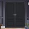 Sartodoors Slab Barn Door Panel 42x84 Solid Core Modern Interior VEREGIO7411S-ANT-4284 - alternate 2