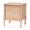Baxton Studio Laurent Nightstand with Two Drawers 266-14564-ZORO - alternate 6