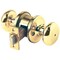 Kwikset Signature Series Polished Brass Bed & Bath Door Knob 730J 3 CP - alternate 1