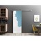 Sartodoors Sliding Barn Door with 6.6ft Hardware, Planum 0010 Primed, Rail Hangers Sturdy Silver Set, Modern S PLANUM0010BD-S-PRI-18 - alternate 1