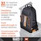 Klein Tools Tool Backpack, Black/Orange, 1680d Ballistic Weave Body; Hard Molded Polypropylene Bottom 62201MB - alternate 5