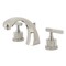 Kingston Brass Widespread Bathroom Faucet with Knurled Handle and Brass Pop-Up, Polished Nickel KS4986KNL - alternate 1