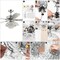 Jonathan Y Kate 48" 3-Light Glam Crystal Drum LED Ceiling Fan With Remote, Chrome JYL9608A - alternate 9