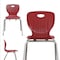 Correll Stacking Student Chair, 14in, Light Texture Seat, Chrome Legs, Red, 4PK CSCHR14-25-4PK - alternate 5