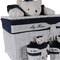 Homeroots Set of Five Blue And White Rattan Basket, 5PK 364163 - alternate 5