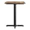 Flash Furniture Commercial 30x24 Natural HPL Tabletop with Black Table Height X Base ST-REC2430-NAT-T2222-GG - alternate 7