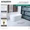 Kingston Brass 51" Acrylic Oval Double Ended Freestanding Tub with Drain, Glossy White/Polished Brass VTDE512823C422 - alternate 6