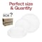 Smarty Had A Party Clear Vintage Round Disposable Plastic Dinnerware  Set (120 Dinner Plates+120 Salad Plates), 240PK 860CVP-CASE - alternate 3